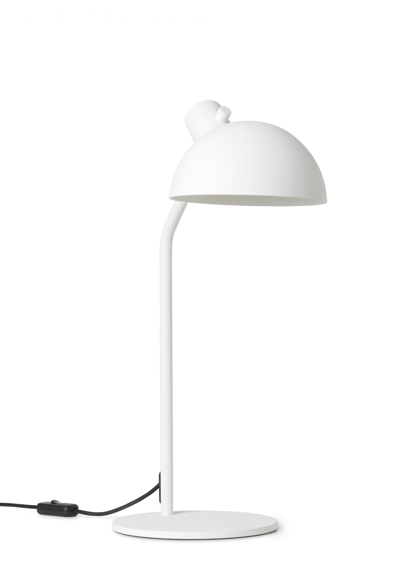 Weiße MO310 Tischleuchte von Carl Hansen & Søn, modernes Design für Schreibtisch und Nachttisch.