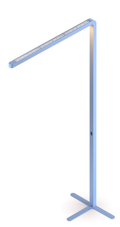 Team Agile Stehleuchte in Grau: Moderne LED-Stehlampe mit schlankem Design und energieeffizienter Beleuchtung für Büro und Wohnraum.