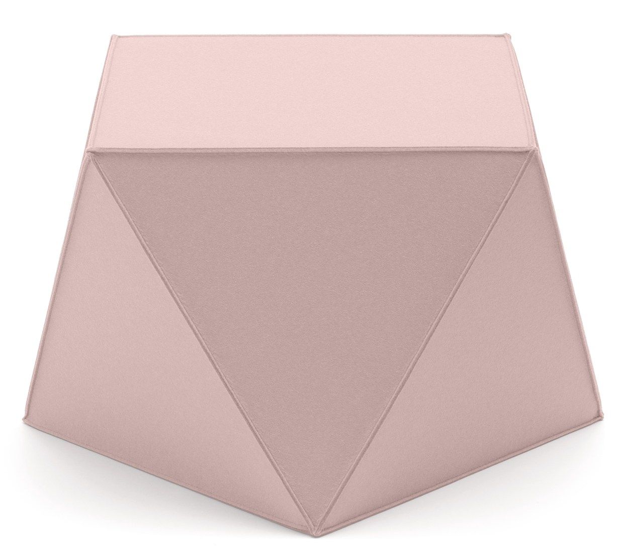 Diamond Sitzmöbel von HEY-SIGN by BWF Group, moderner Hocker in Rosa, Filz Sitzgelegenheit.