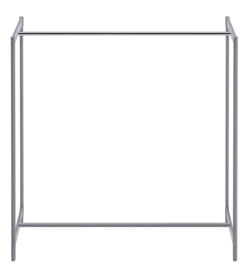 Grauer Meeting Kleiderbügelständer von Rexite, minimalistisches Design für Büro und Konferenzraum, Garderobenständer aus Metall.