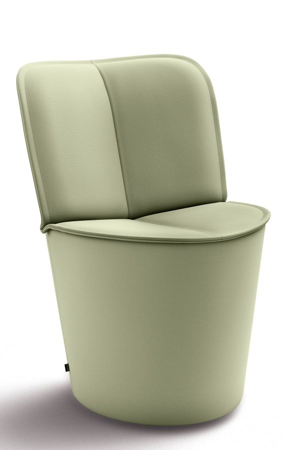 Nenou Sessel von Cor in hellgrün, moderner Polstersessel mit hoher Rückenlehne für Wohnzimmer.