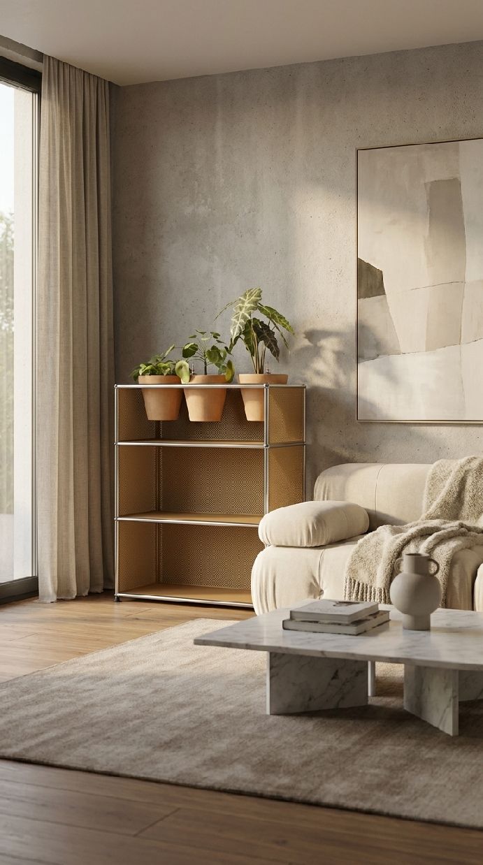 USM Haller dressoir M56 met plantenaccessoires