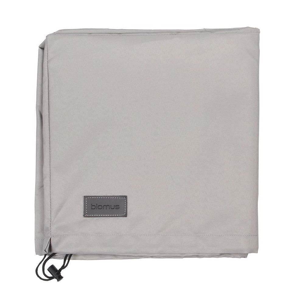 Graue Blomus Abdeckhaube für Stay Bed Tagesbett, Schutzhülle mit Kordelzug für Gartenmöbel.
