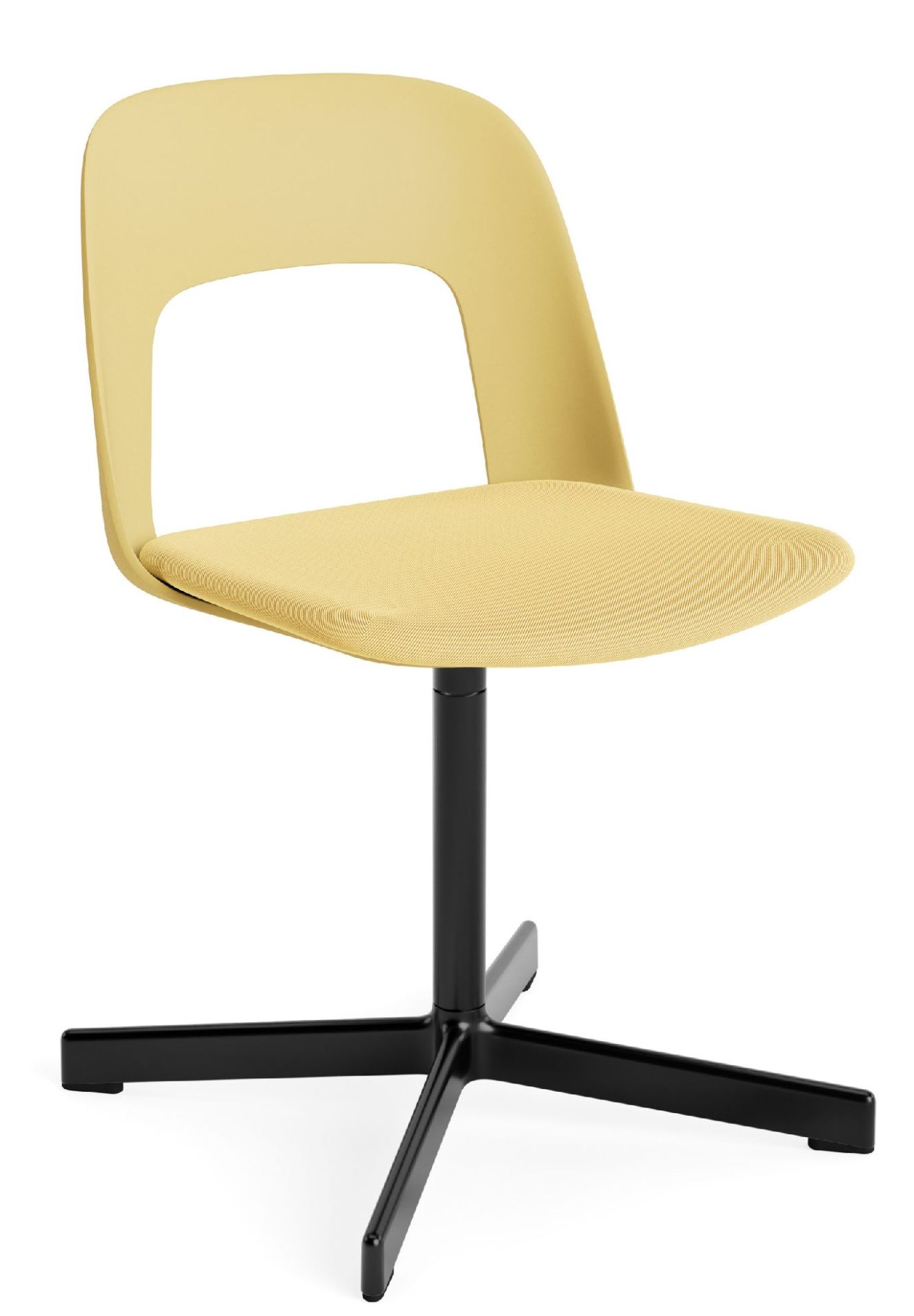 Layout Side Chair 133 stoel met vierpotig draaivoet van Hay