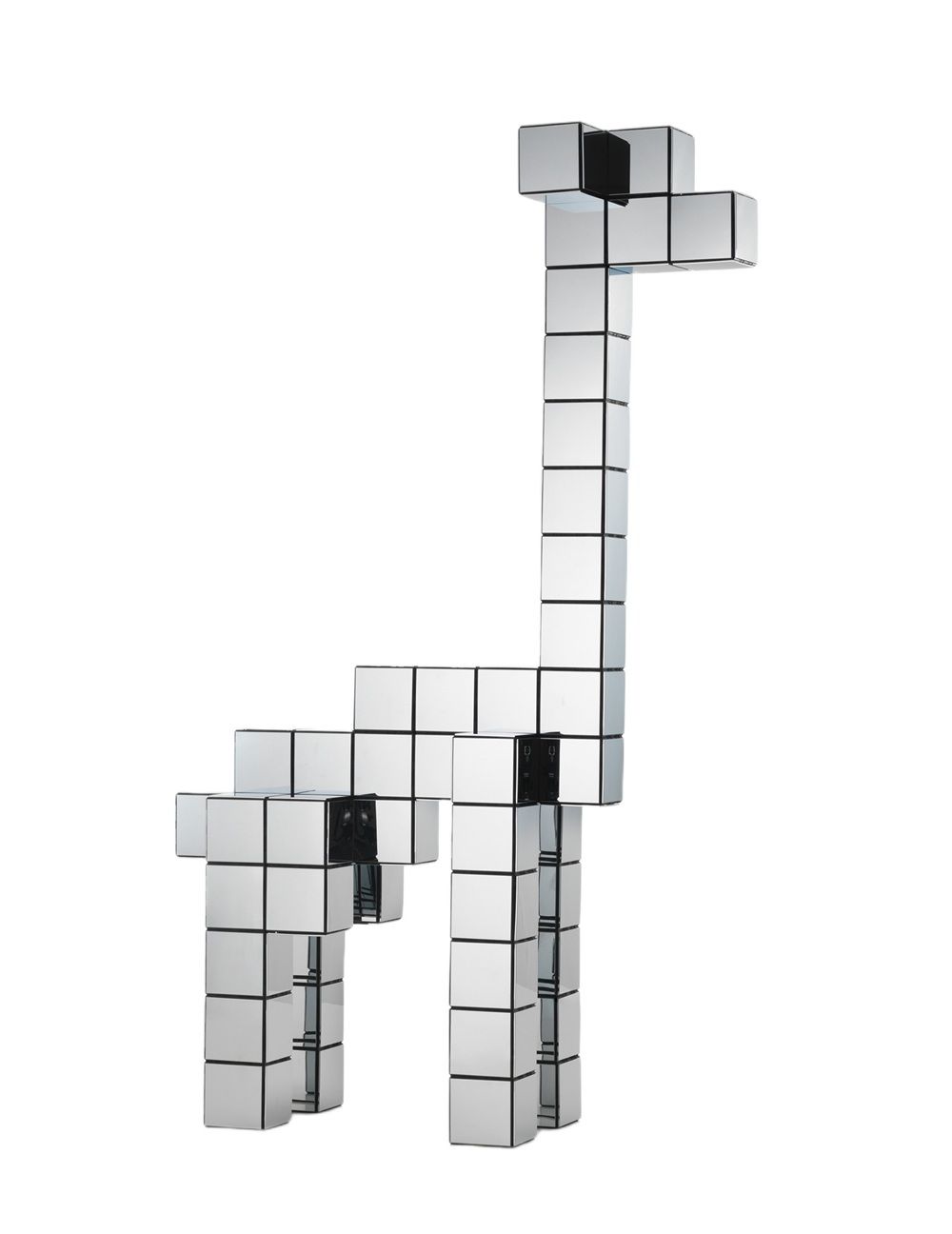 Panton Cubes Giraffe Chrome Sculptuur Vitra