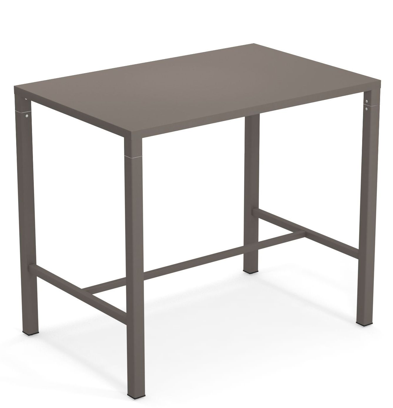 Nova Hochtisch Outdoor von Emu, moderner Stehtisch für den Garten oder die Terrasse, braun.