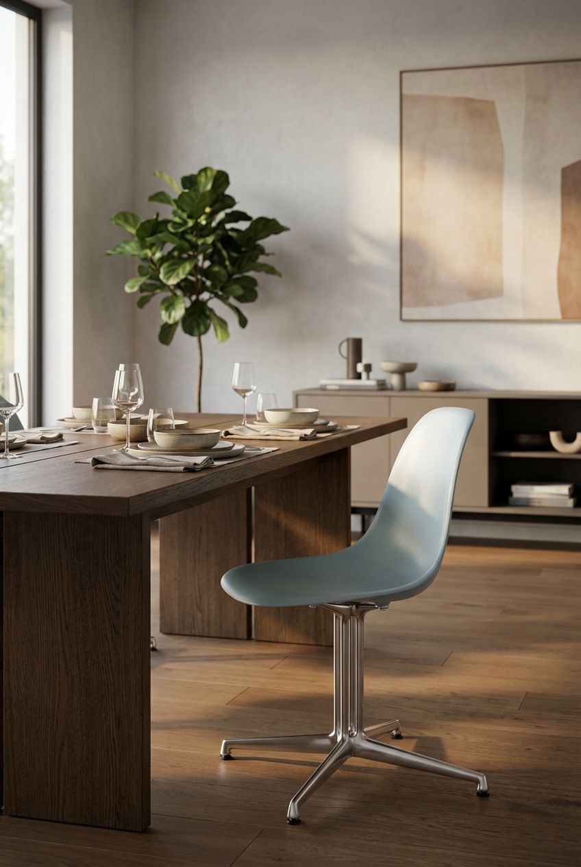 Eames Plastic Side Chair DSL RE stoel Vitra