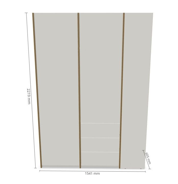 MODULAR PLUS-kastcombinatie met aanbouwrek rechts en 3 laden van Müller Möbelwerkstätten