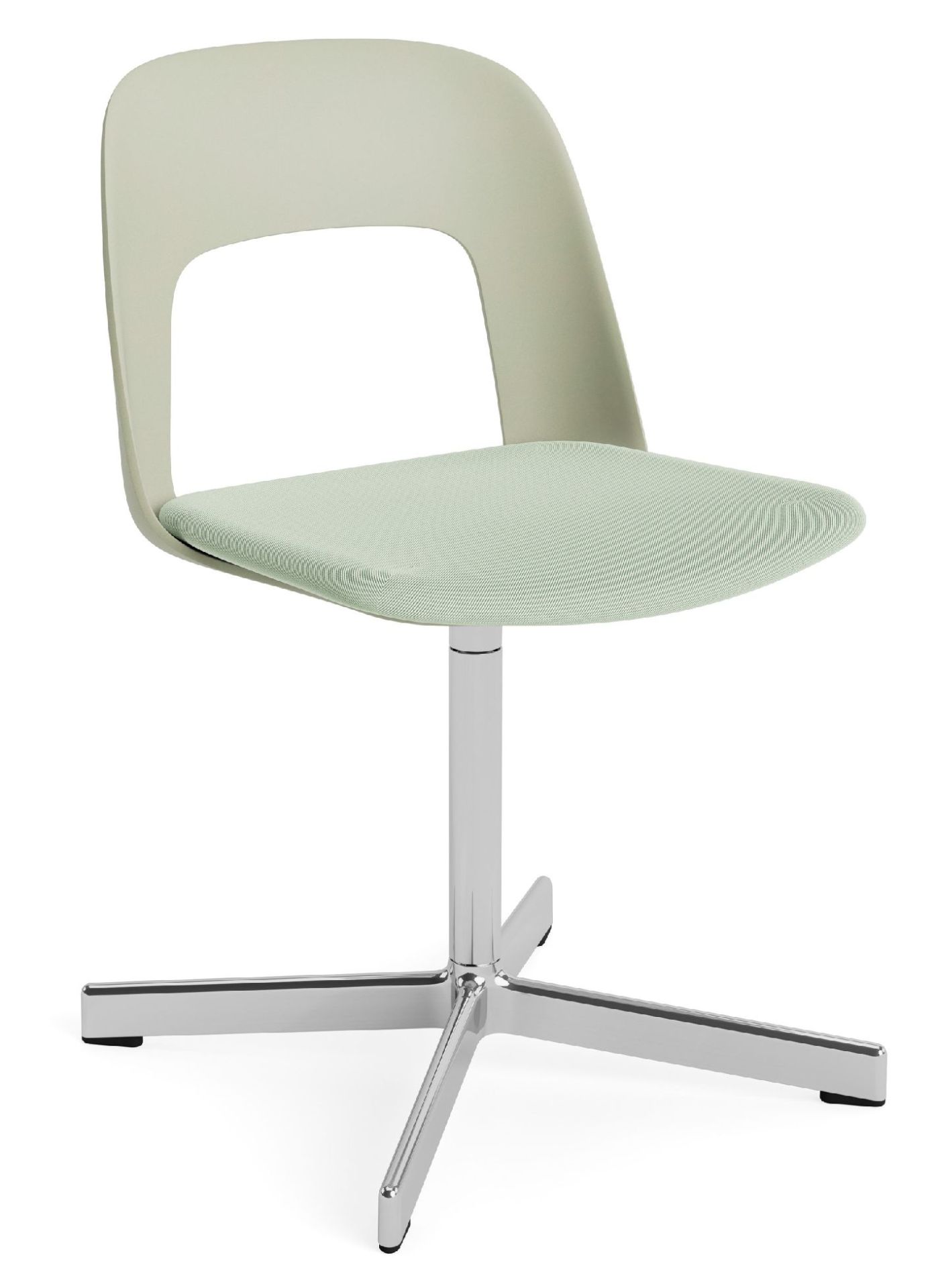Layout Side Chair 133 stoel met vierpotig draaivoet van Hay