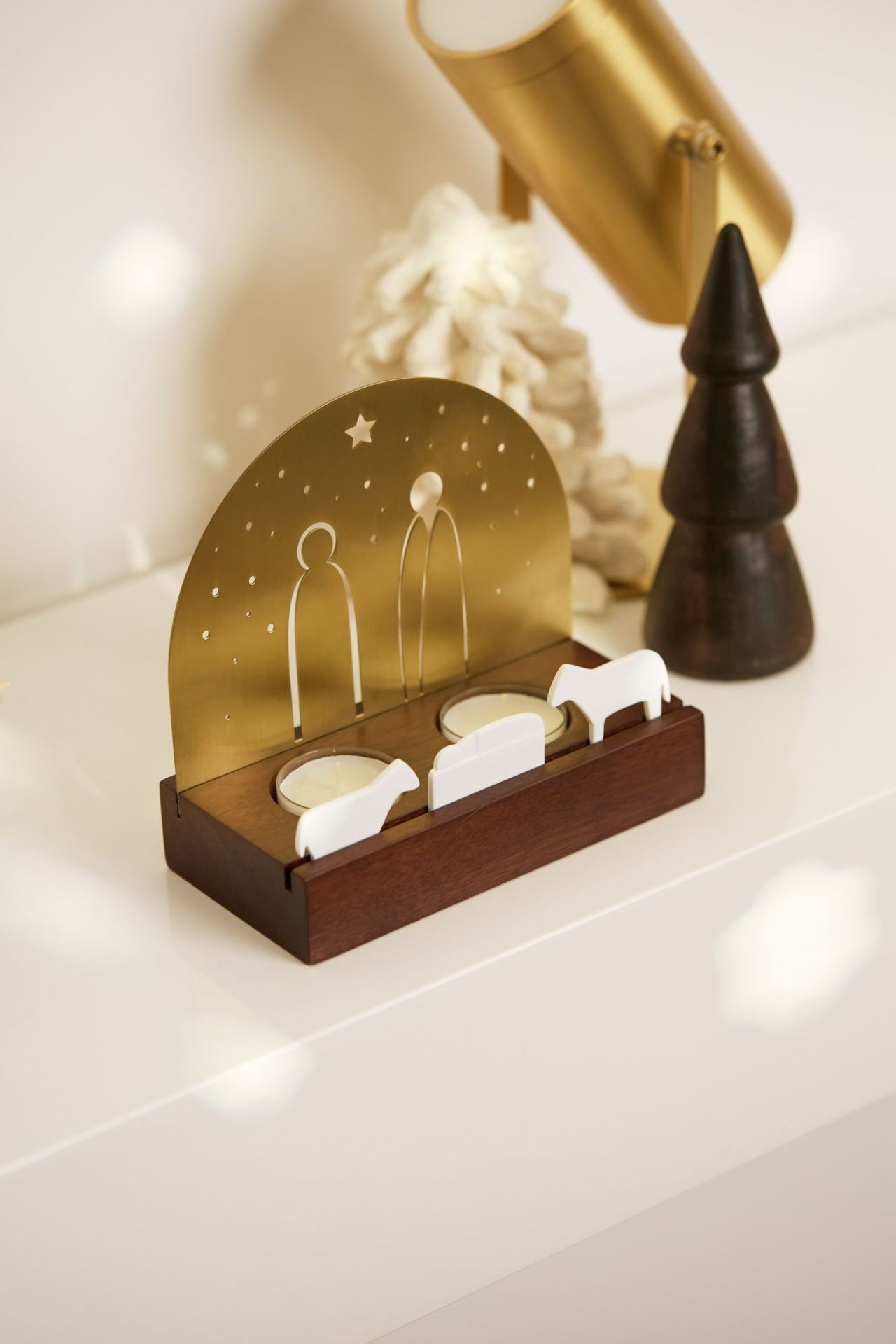 Licht object Kerststal Wielen