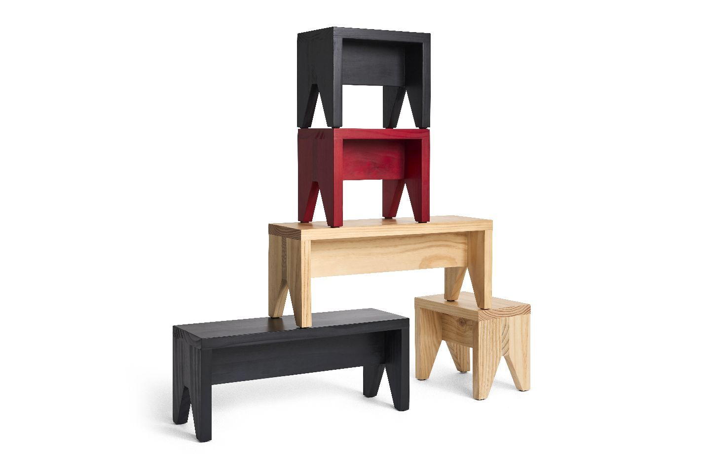 Manolito Stool Long kruk, naturel Hay