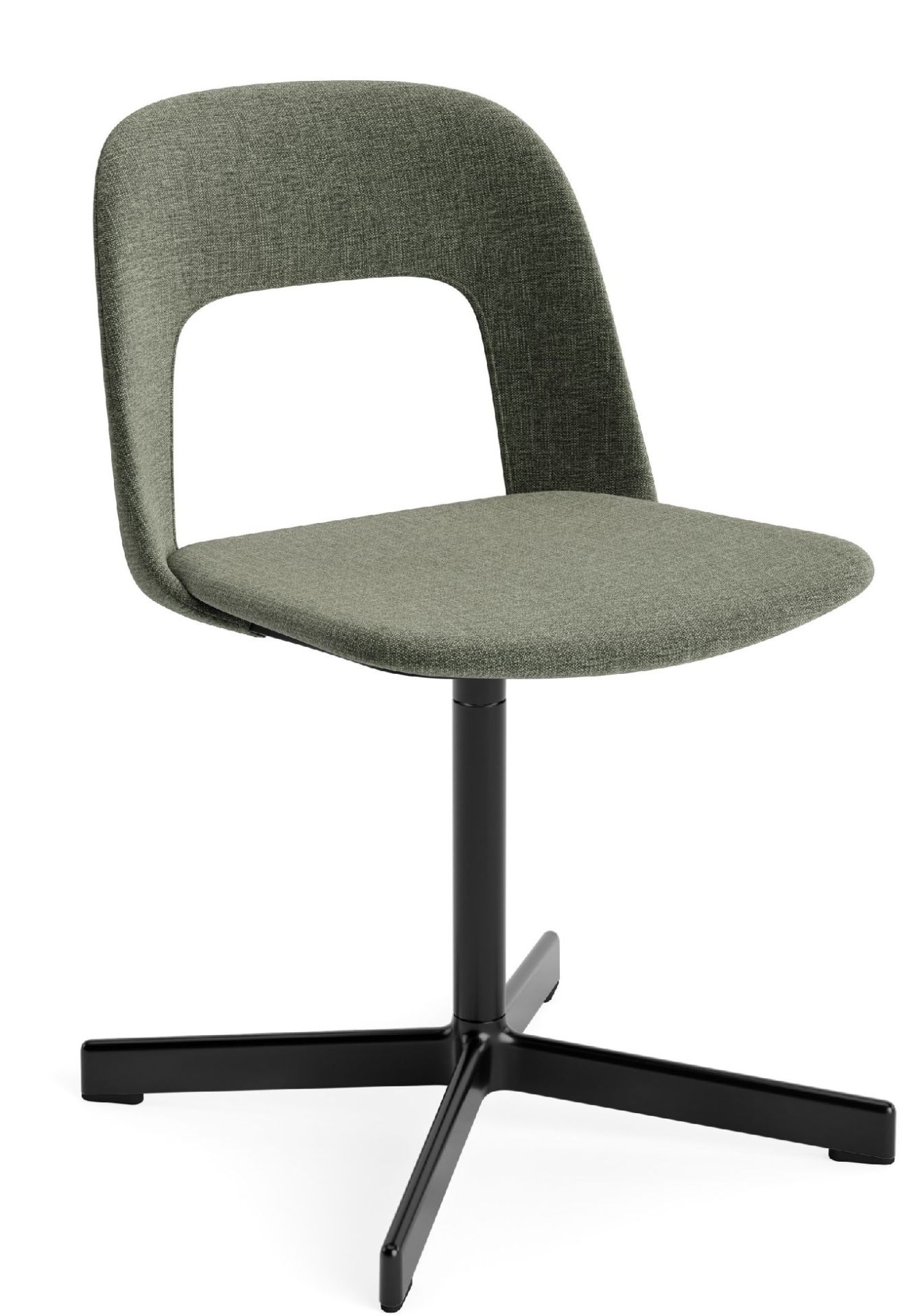 Layout Side Chair 134 stoel met vierpotig draaivoet van Hay
