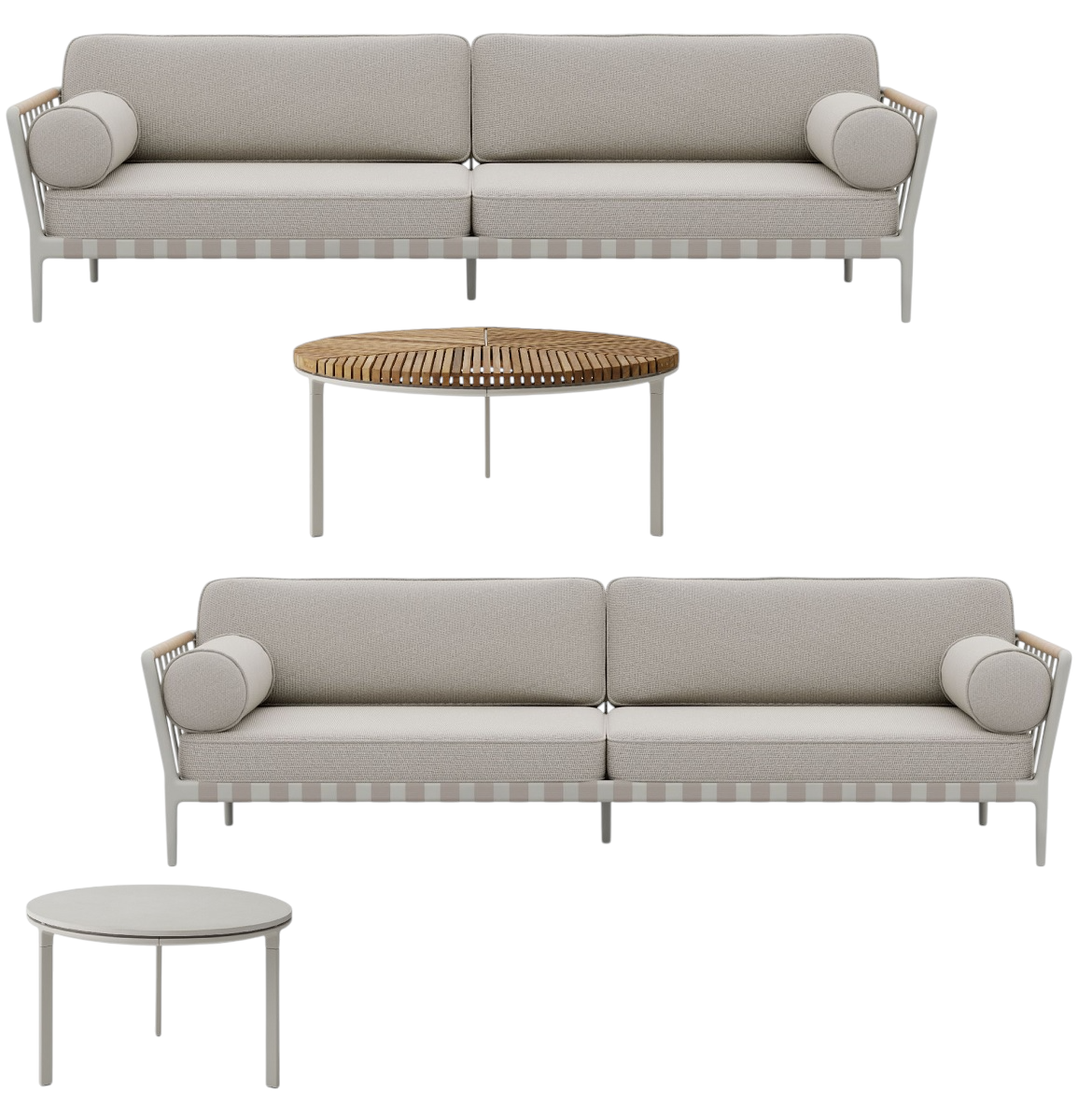 Open-air outdoor set 1 Lounge groot Vipp