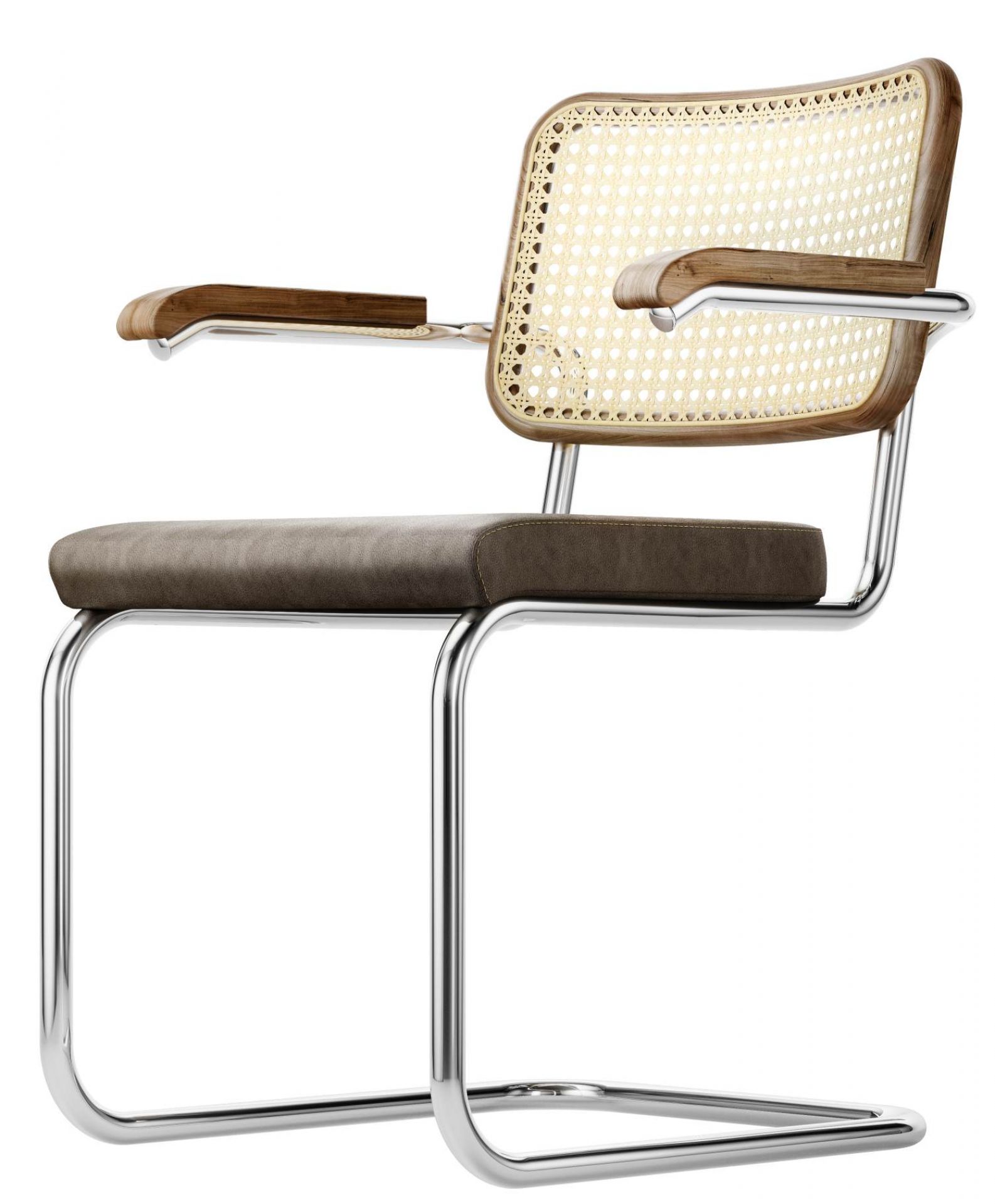 S 64 SPV Klassieke Thonet-swingstoel van stalen buis
