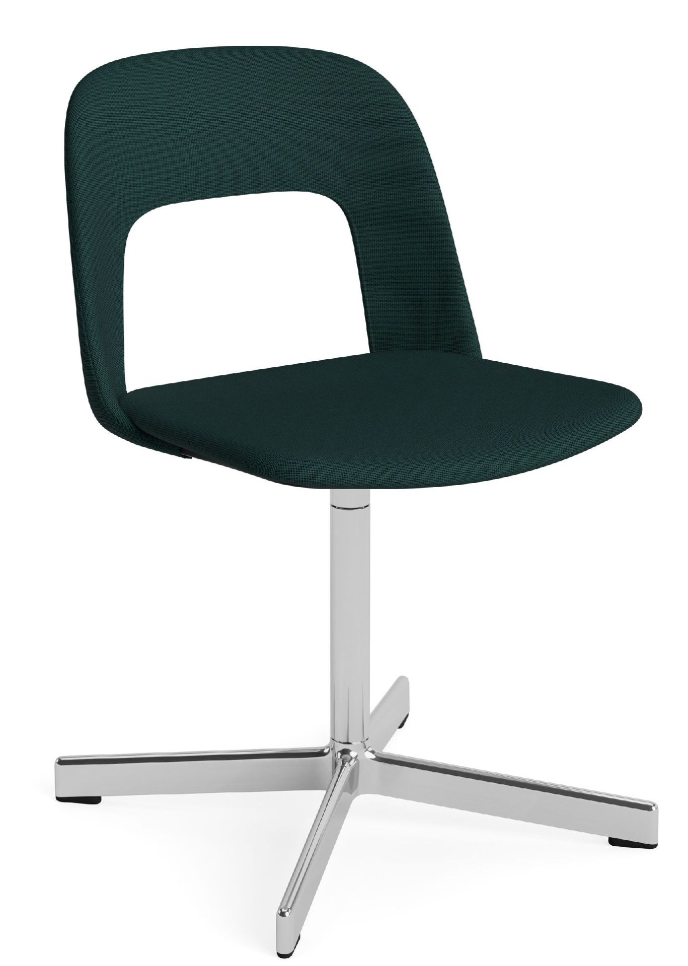 Layout Side Chair 134 stoel met vierpotig draaivoet van Hay