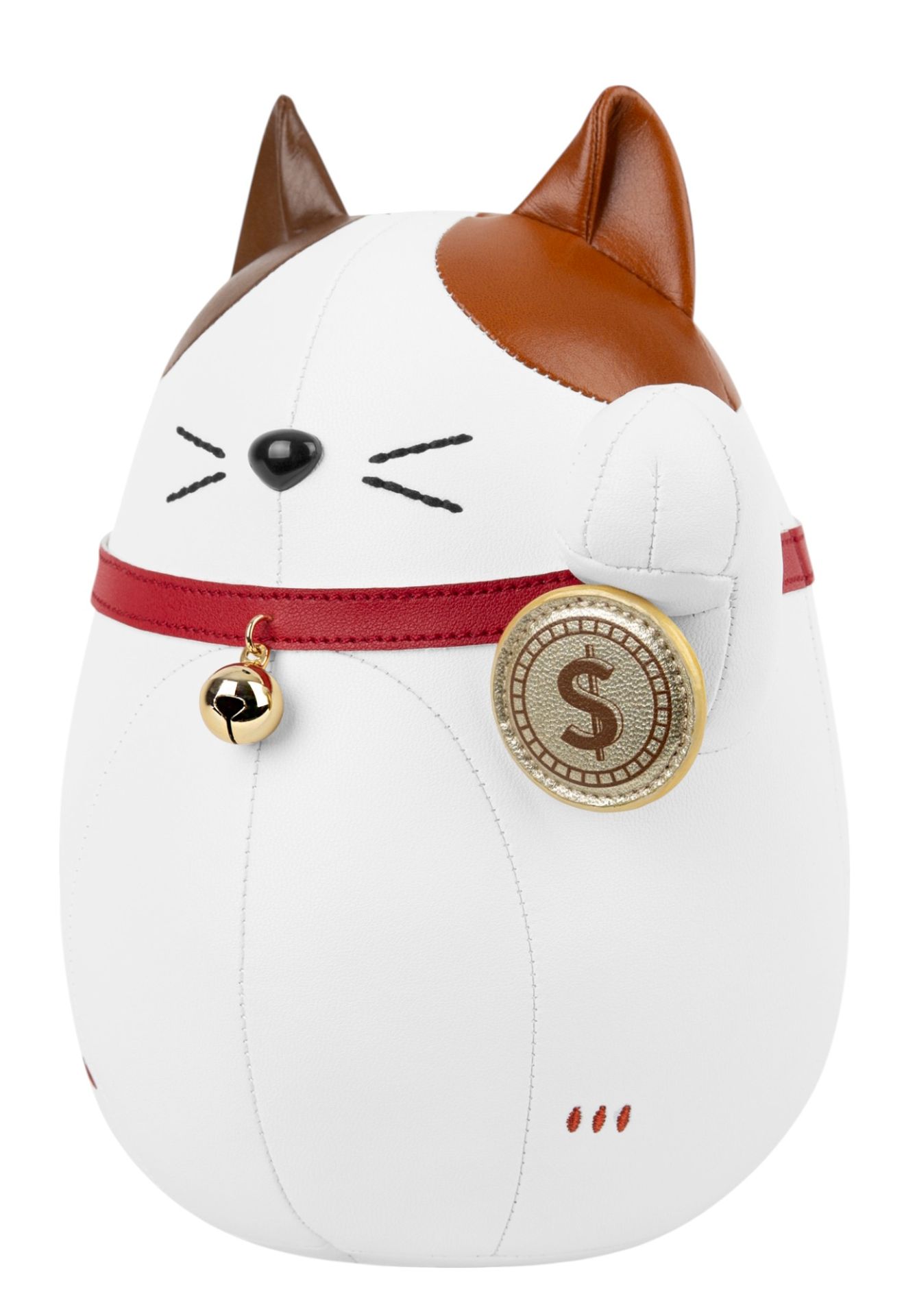 Boekensteun Lucky Cat Fu Tan / Wit Züny 