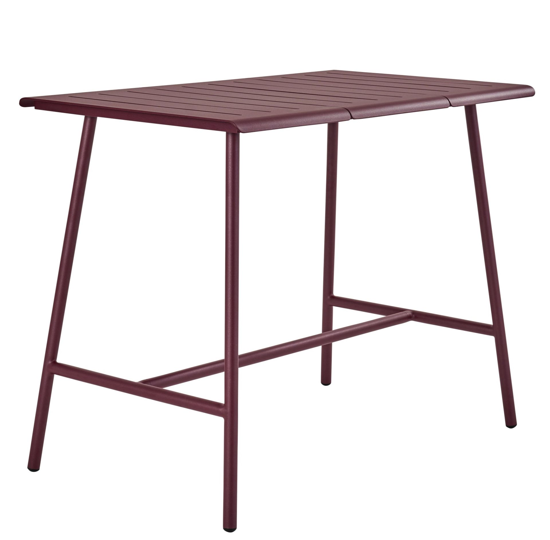 Vapio Hochtisch Outdoor von Weishäupl, moderner Stehtisch für den Garten oder die Terrasse, Pflaume.