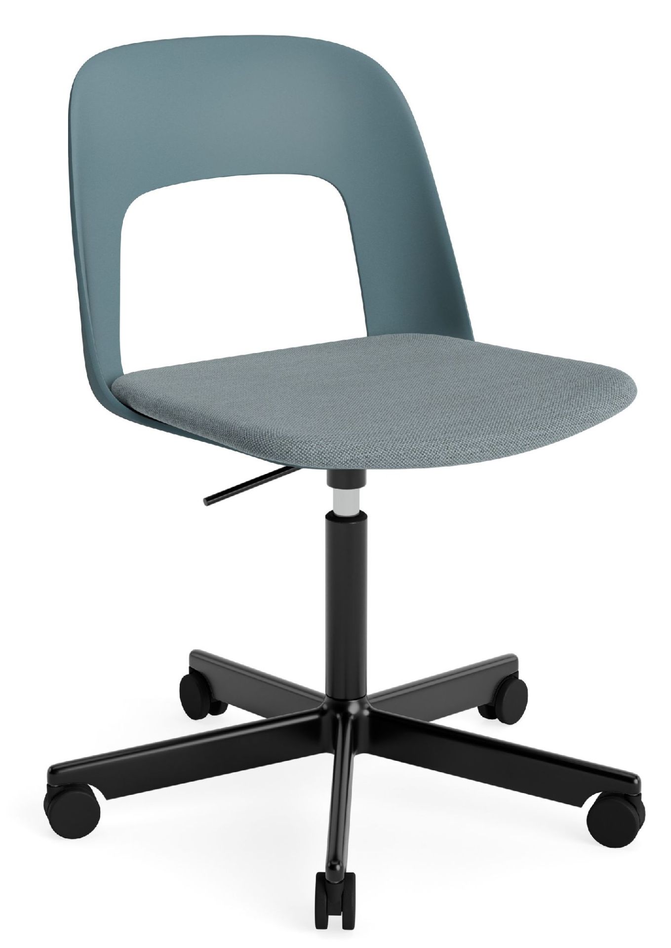 Layout Side Chair 143 stoel met vijfpoot en draaivoet van Hay