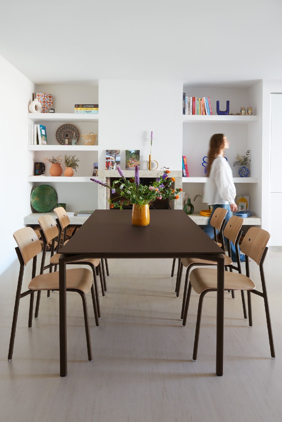Studie Chair stoel van eikenhout voor binnen, Fermob
