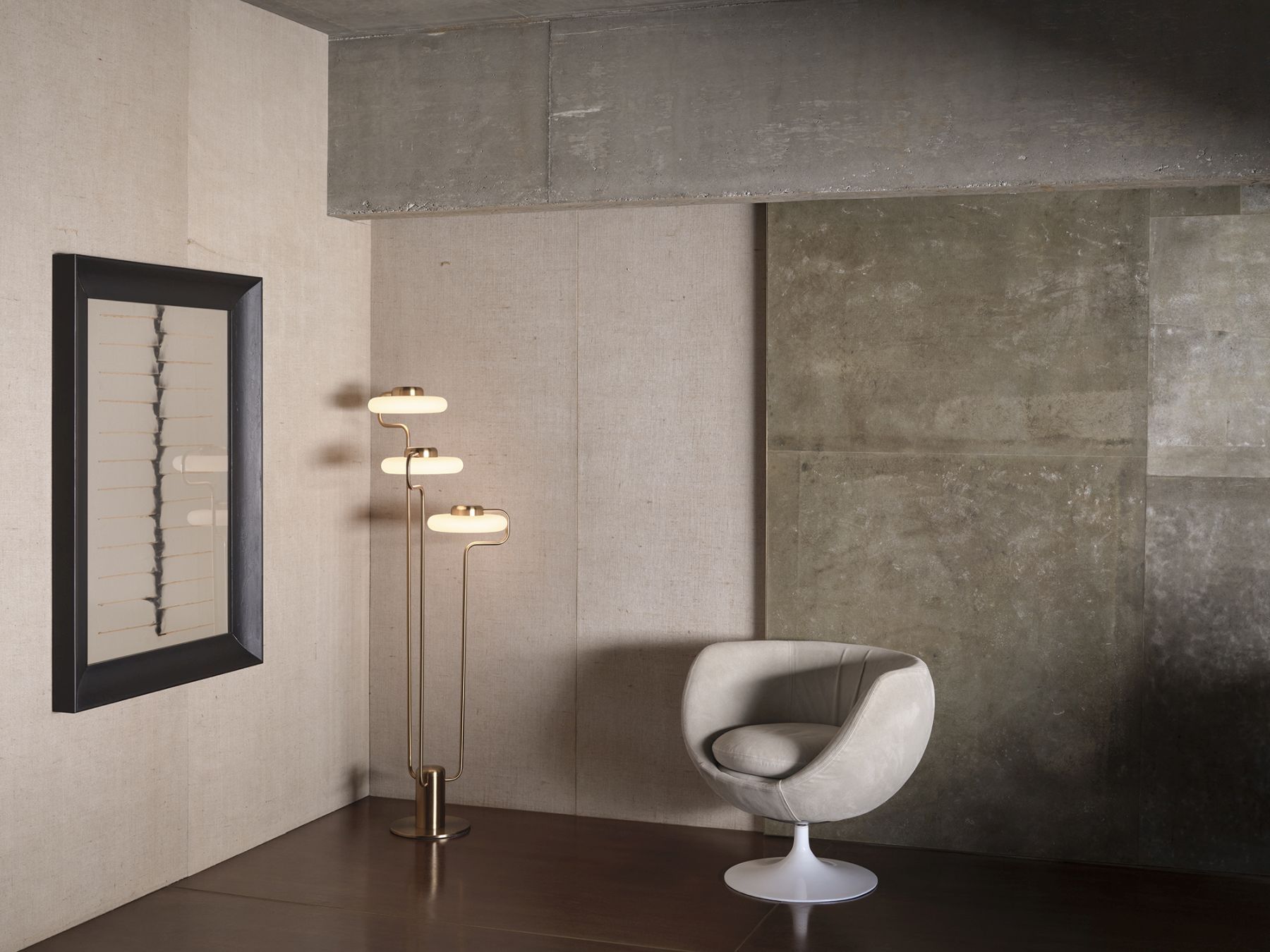 Tratto staande lamp zwart Kdln