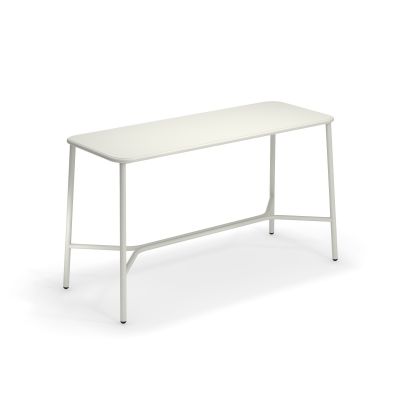 Weißer Yard Stehtisch 180 x 70 cm von emu, ideal für den Außenbereich und moderne Stehgastronomie.