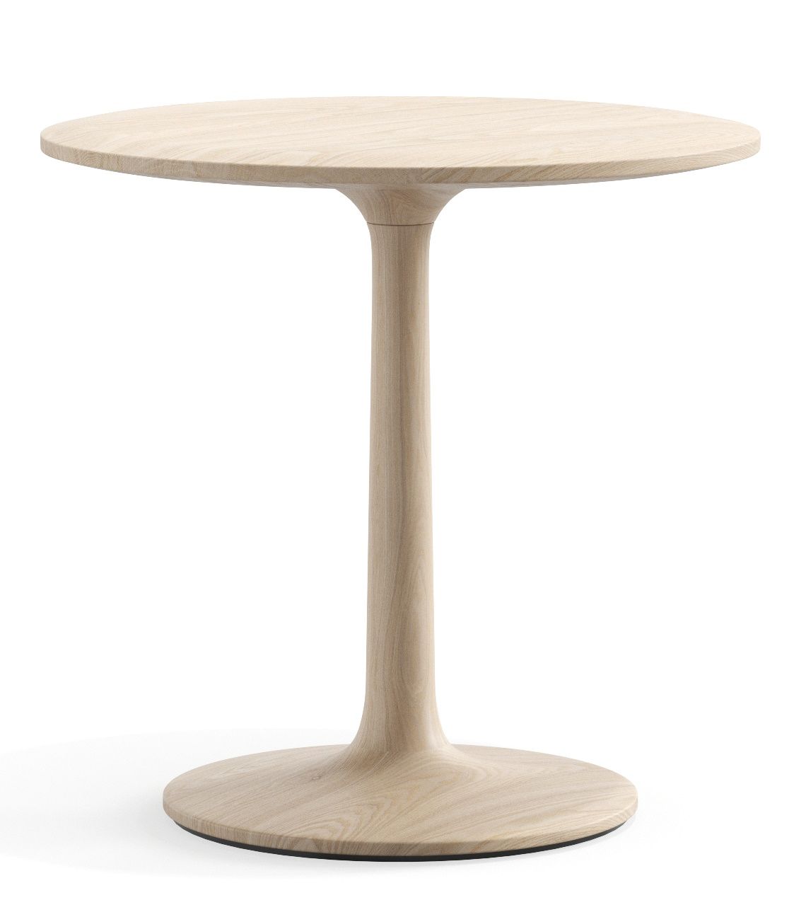 Turntable Couch Beistelltisch Zeitraum: Runder, heller Holz Beistelltisch für Sofa oder Sessel.