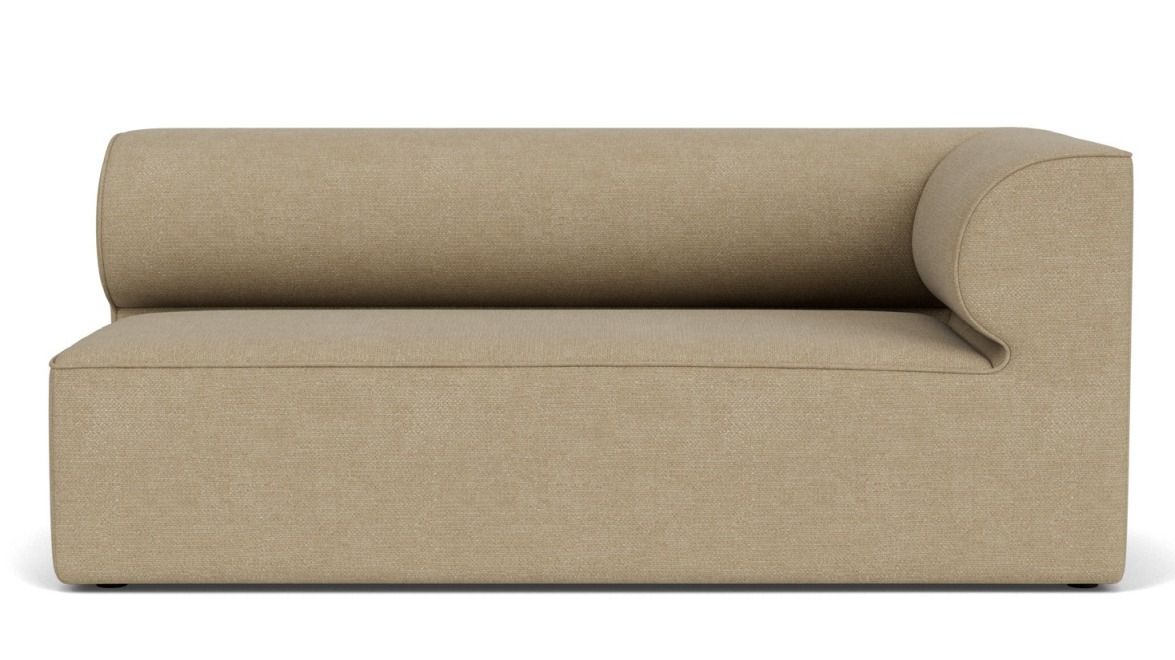 Beige Eave Modular Sofa Ecke von Audo Copenhagen, modernes Ecksofa für Wohnzimmer und Loungemöbel.