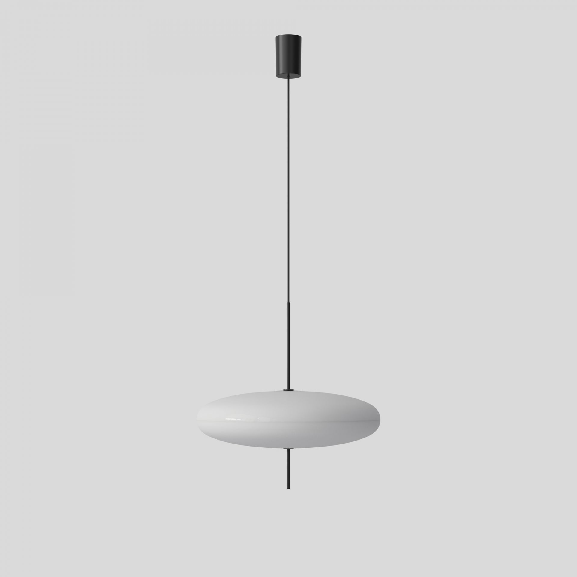 Weiße Model 2065 Deckenleuchte von Astep: Moderne Hängelampe mit minimalistischem Design für stilvolle Beleuchtung.