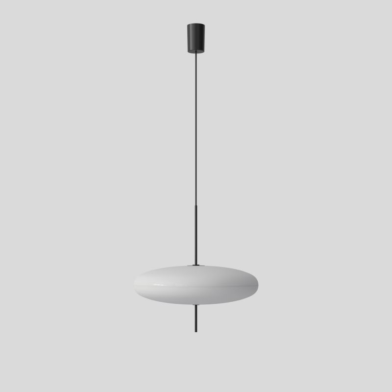 Weiße Model 2065 Deckenleuchte von Astep: Moderne Hängelampe mit minimalistischem Design für stilvolle Beleuchtung.