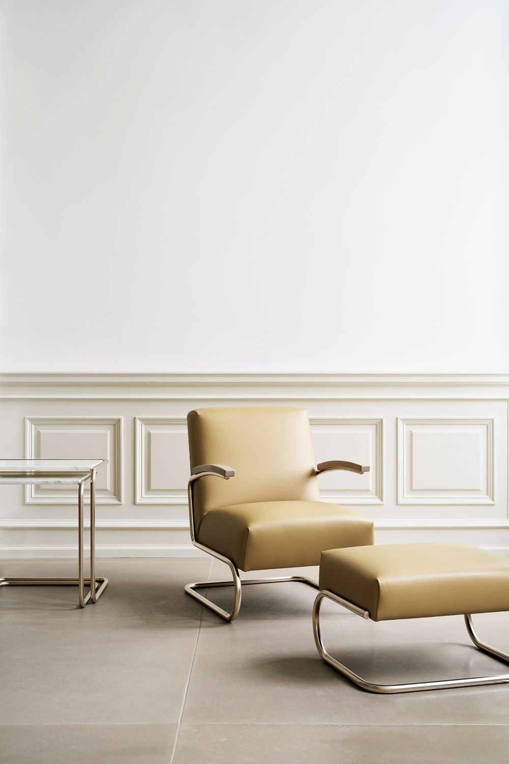 JS. Thonet by Jil Sander S 411 H / S411 H Ottoman Nordic Thonet