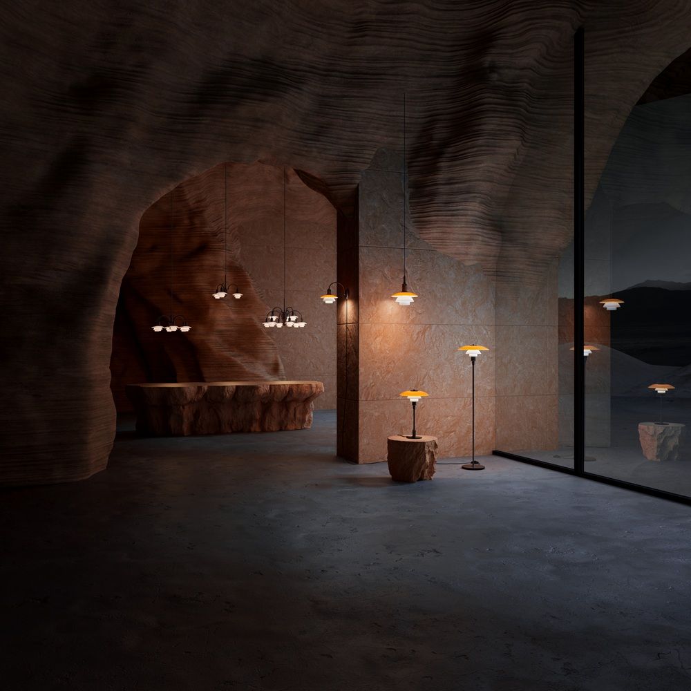 PH 2/2 Wandlamp CENTENARY EDITION Amber/Opaalwit Louis Poulsen
