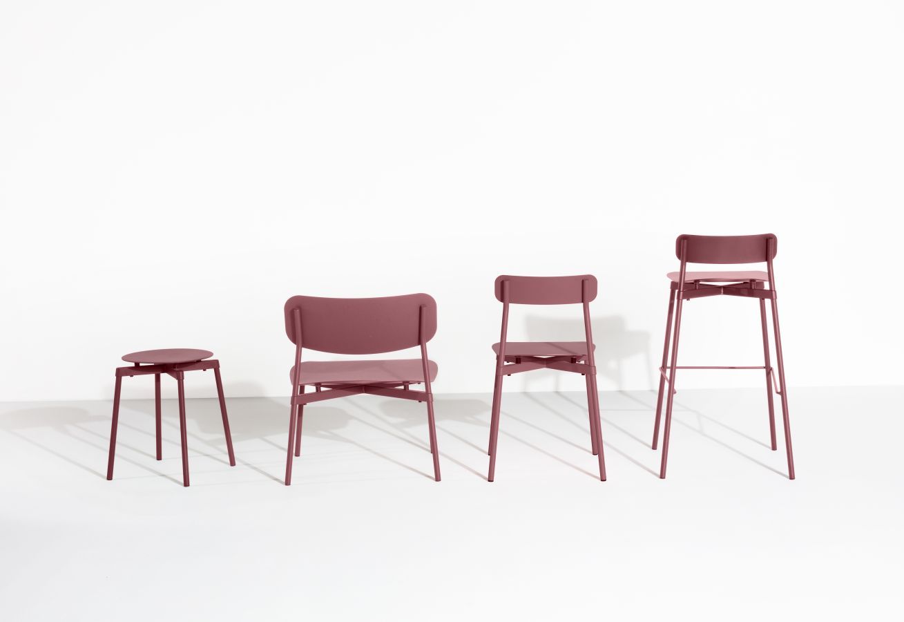 Fromme Chair stoel Petite Friture bruinrood