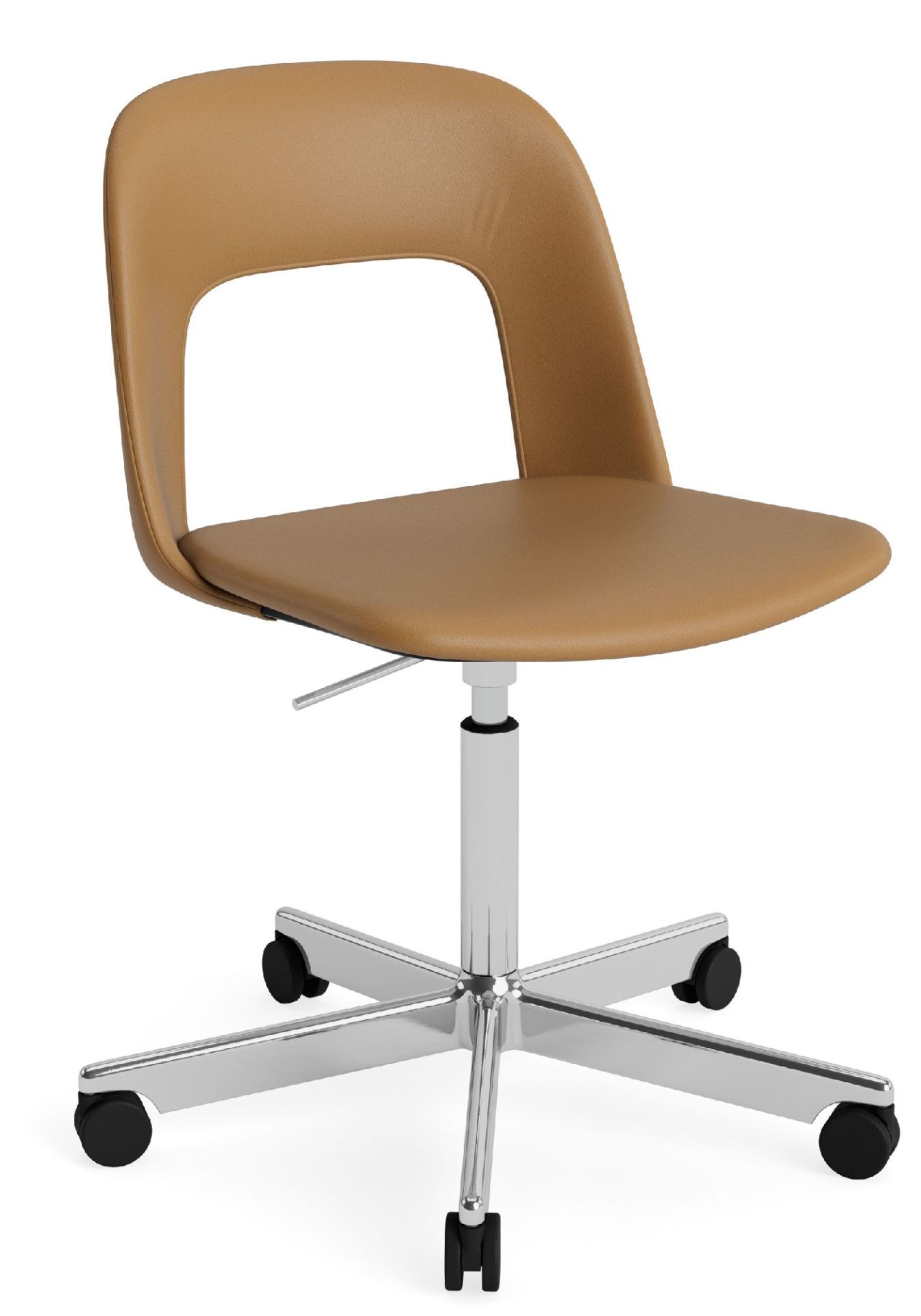 Layout Side Chair 144 stoel met vijfsterrenvoet van Hay