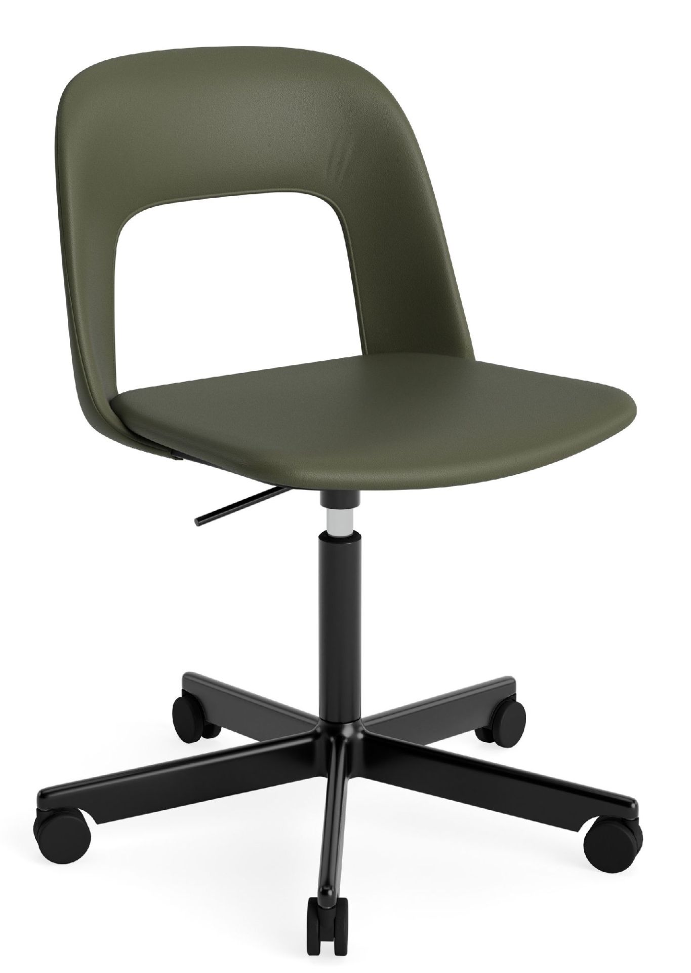 Layout Side Chair 144 stoel met vijfsterrenvoet van Hay