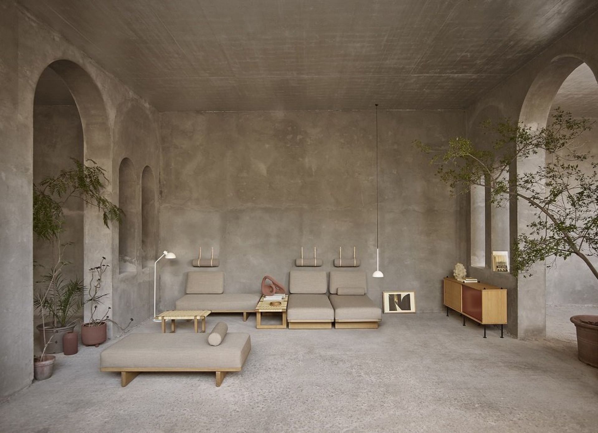 Helle BM0488S Borge Mogensen Carl Hansen & Søn Ishbank mit modularem Design in modernem Wohnraum.