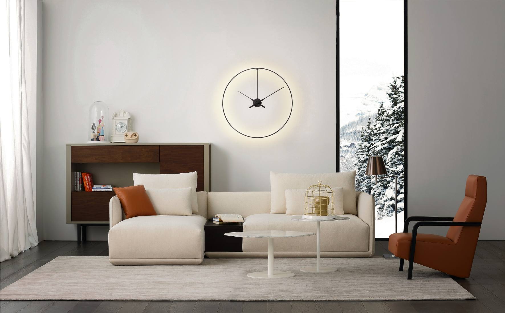 Ombra Clock wandklok van nomon
