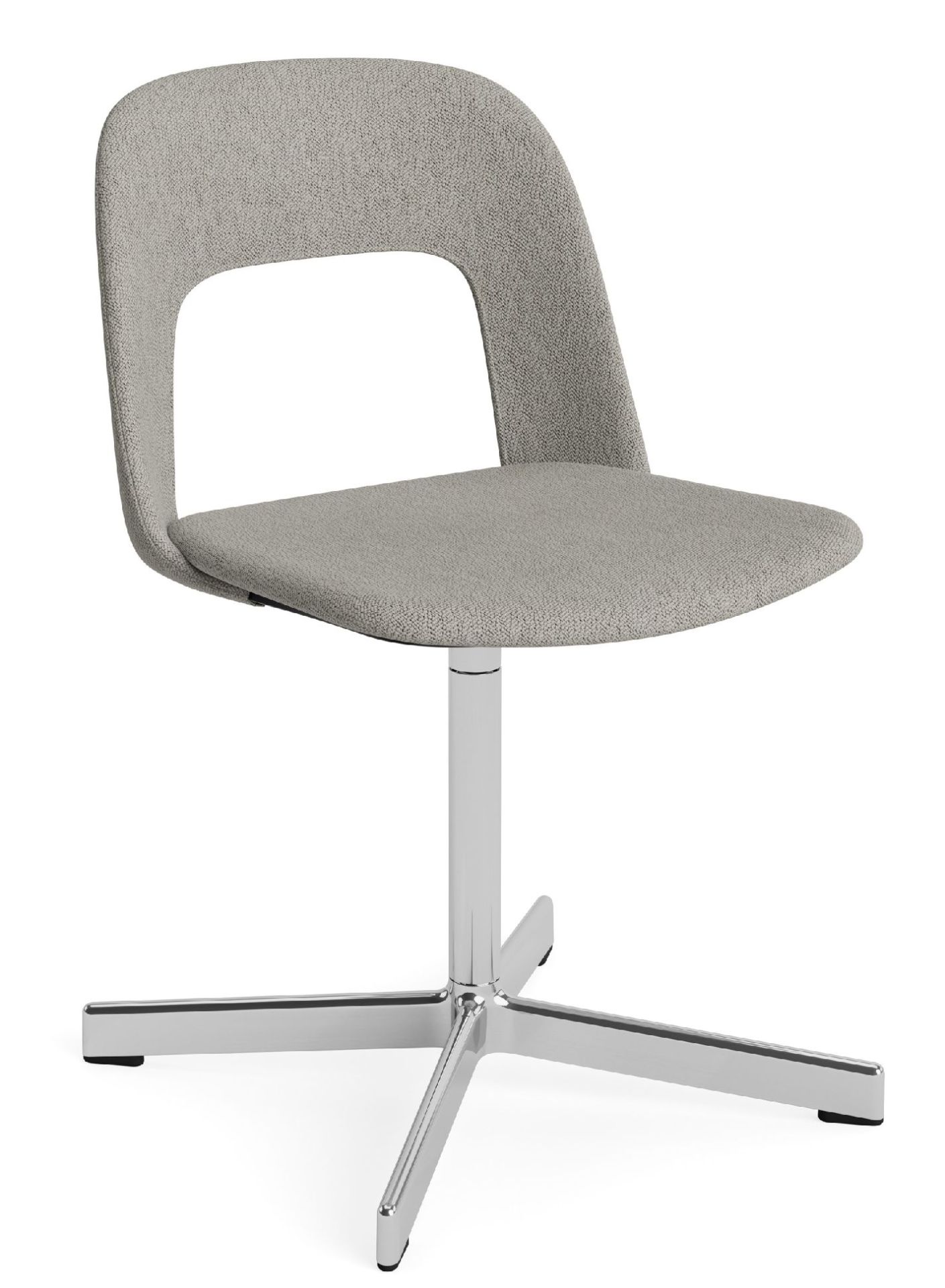 Layout Side Chair 134 stoel met vierpotig draaivoet van Hay