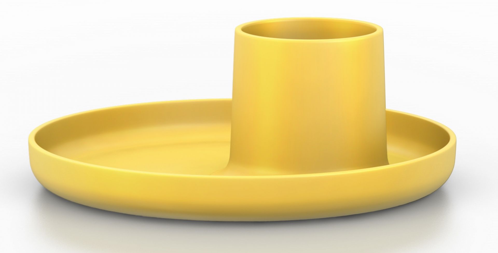 Gelber O-Tidy Stiftehalter von Vitra: Moderner Schreibtischorganizer für Stifte und Bürobedarf. Praktisch und stilvoll.