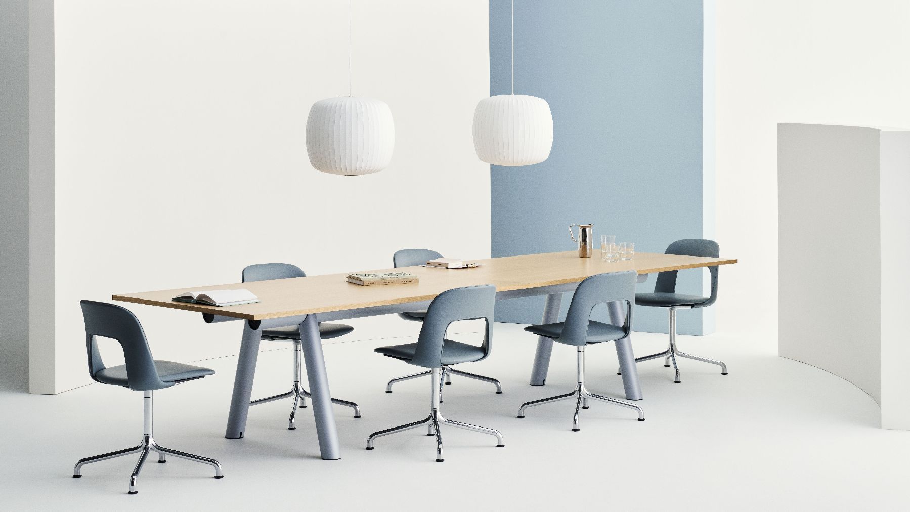 Layout Side Chair 154 draaistoel met vierpoot Hay