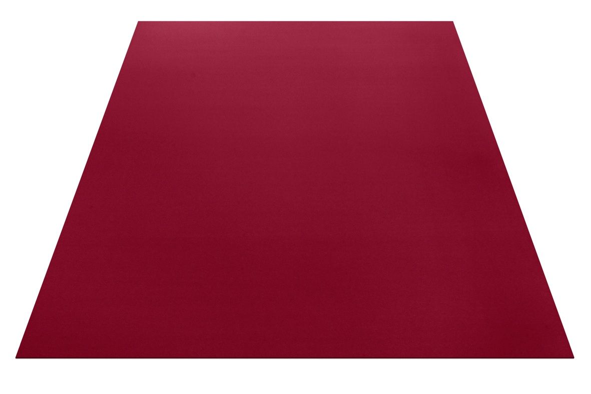 Rechteckiger, bordeauxroter Teppich von Hey-Sign aus hochwertigem Wollfilz, ideal für Wohnzimmer und Schlafzimmer.