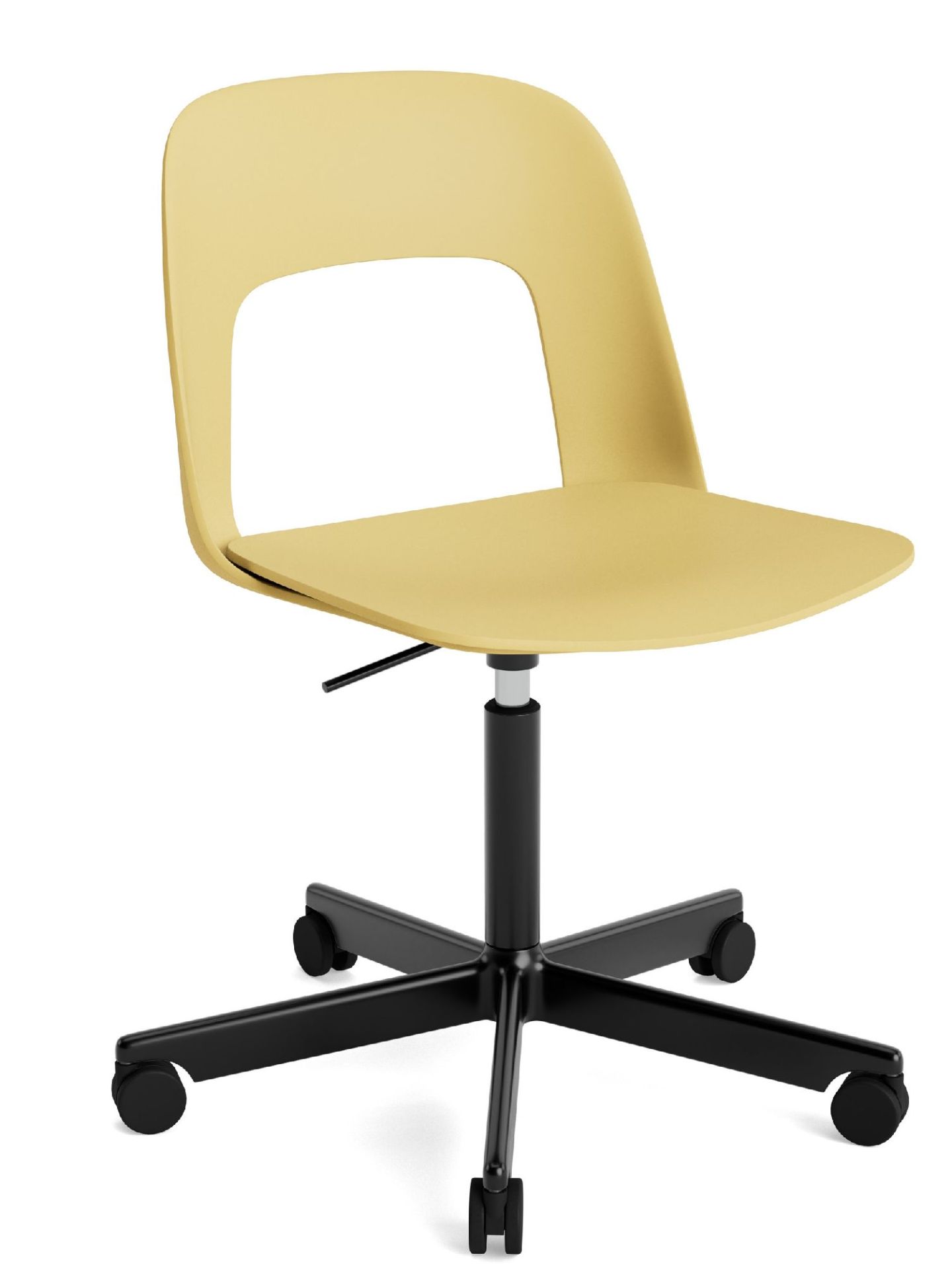 Layout Side Chair 141 stoel met vijfpotig draaivoet van Hay