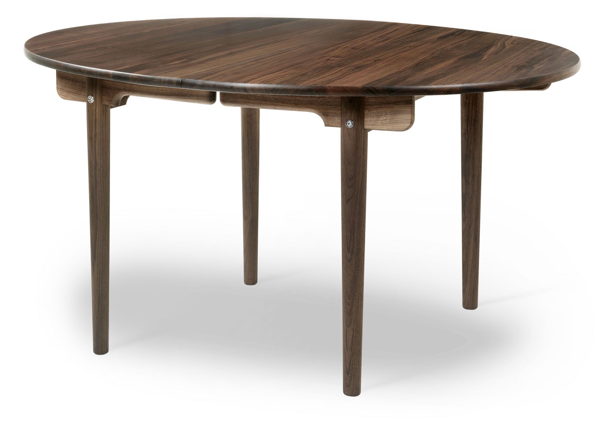 CH337I Carl Hansen & Søn Einlegeplatte für ovalen Esstisch aus geöltem Walnussholz.