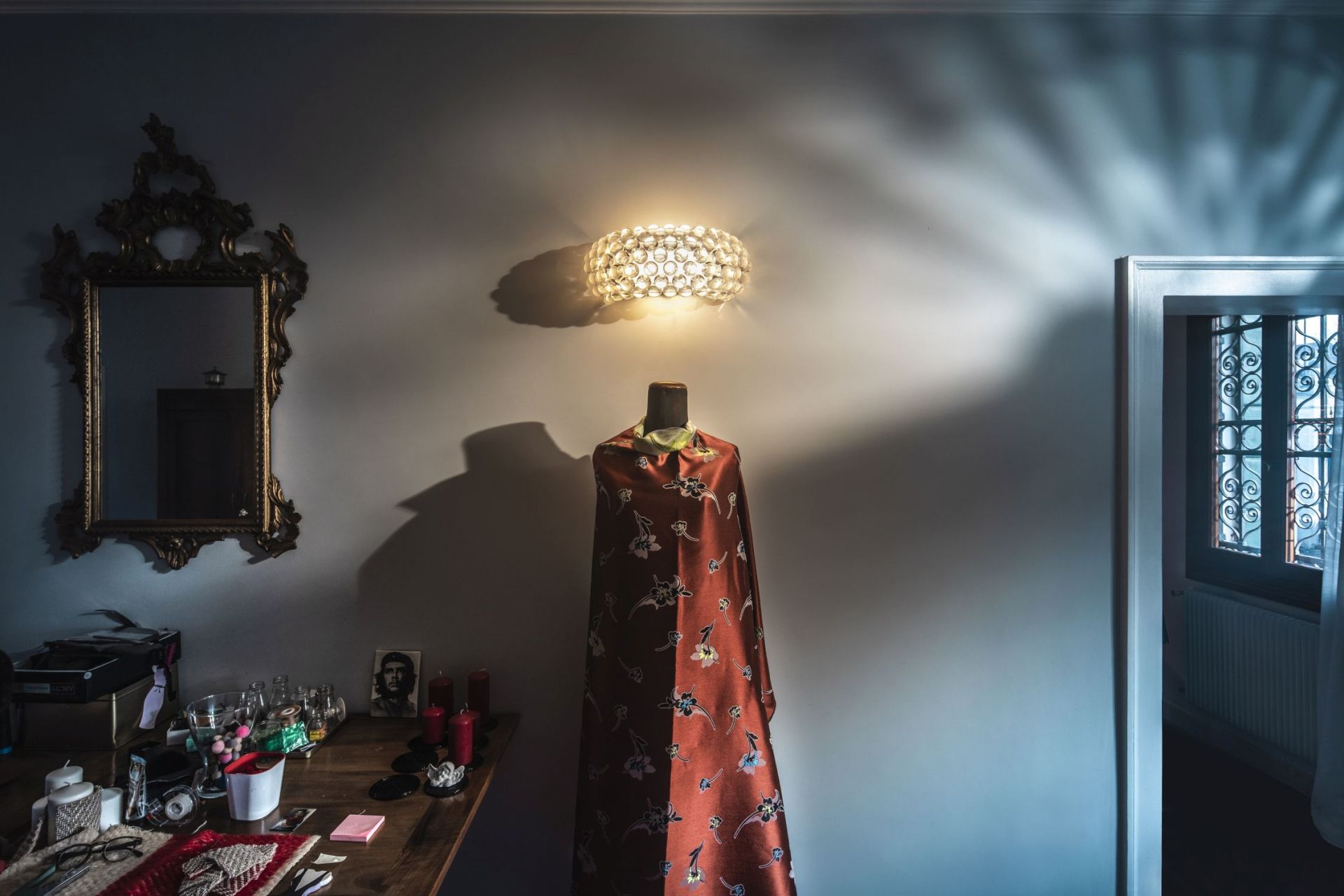 Caboche Plus Parete wandlamp Piccola - Transparent Foscarini