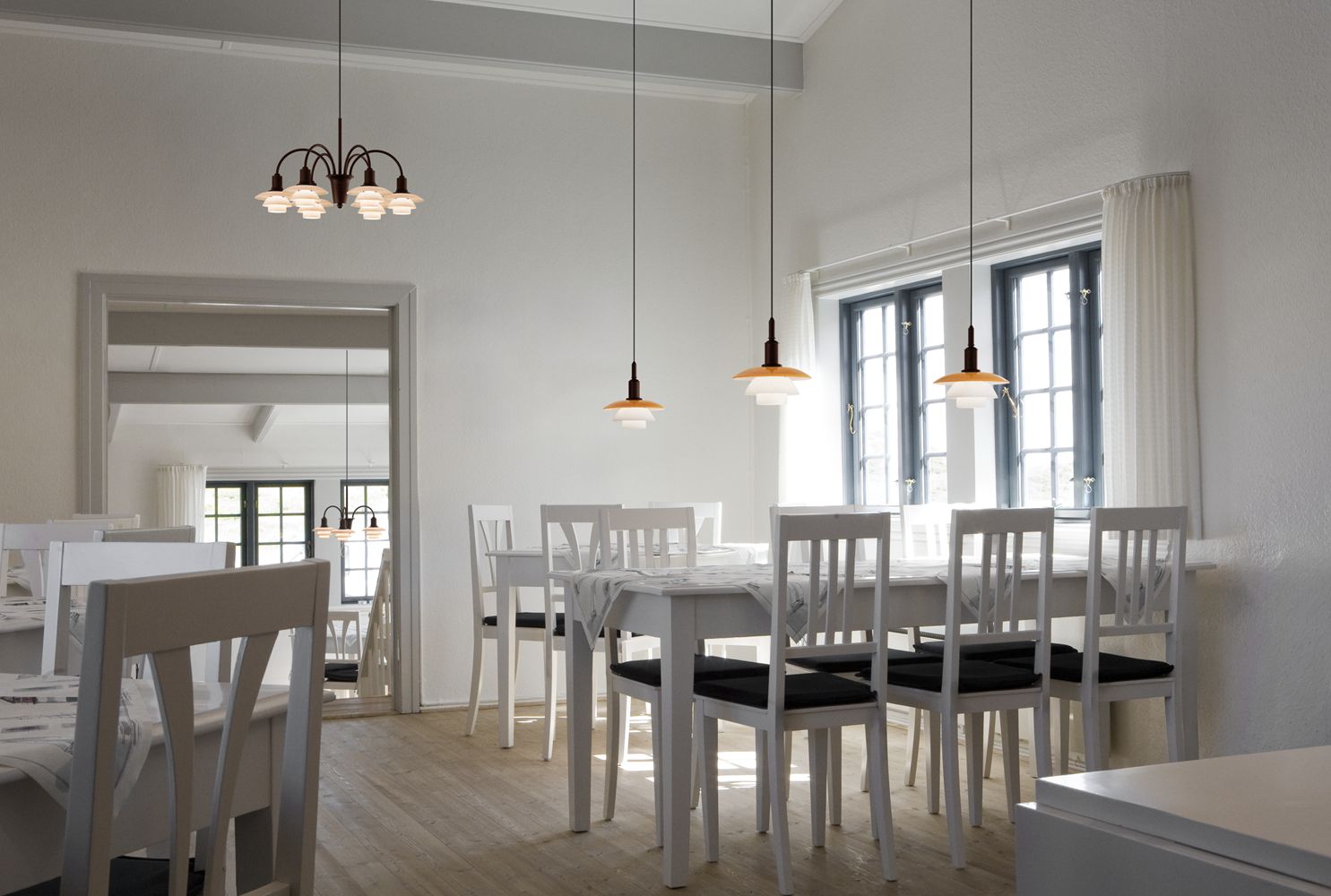 PH 3/3 Hanglamp Centenary Edition Amber/Opal White Louis Poulsen