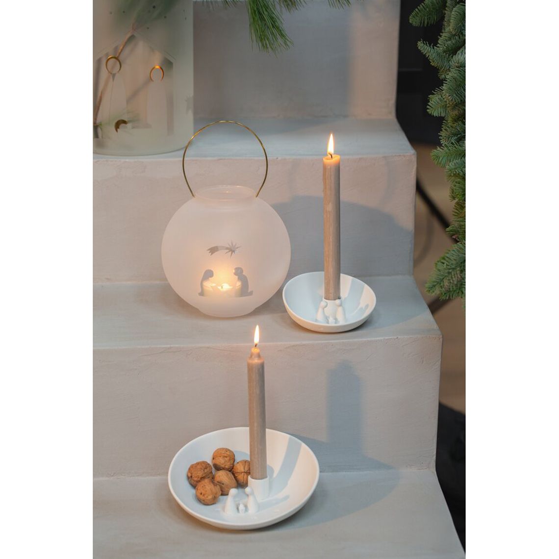 Kaarsenhouder Kerststal groot Räder