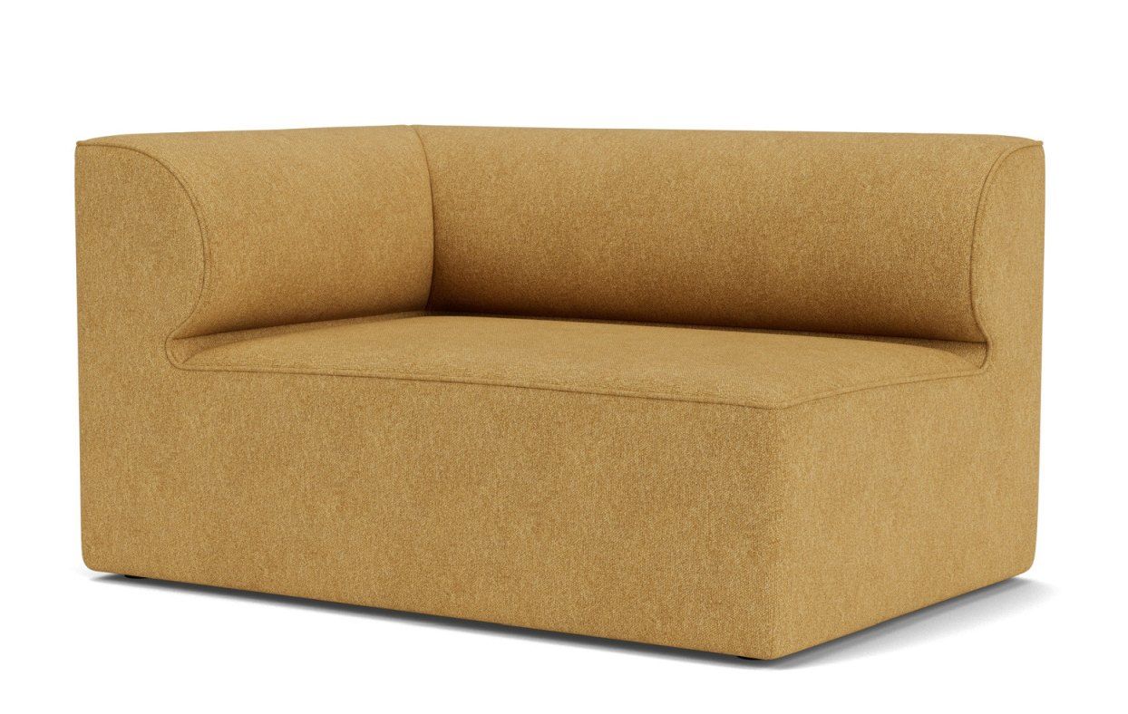 Eave Modular Sofa Ecke in Senfgelb von Audo Copenhagen, modernes Ecksofa für Wohnzimmer.