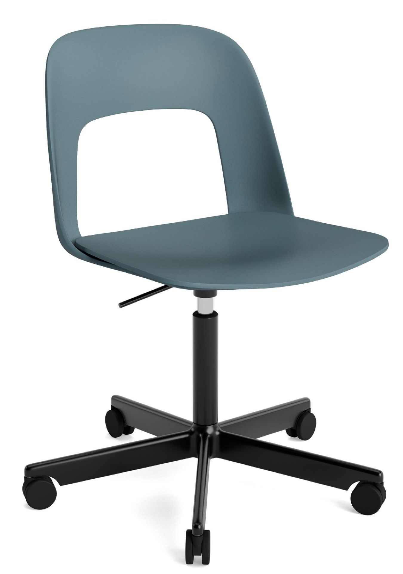Layout Side Chair 141 stoel met vijfpotig draaivoet van Hay