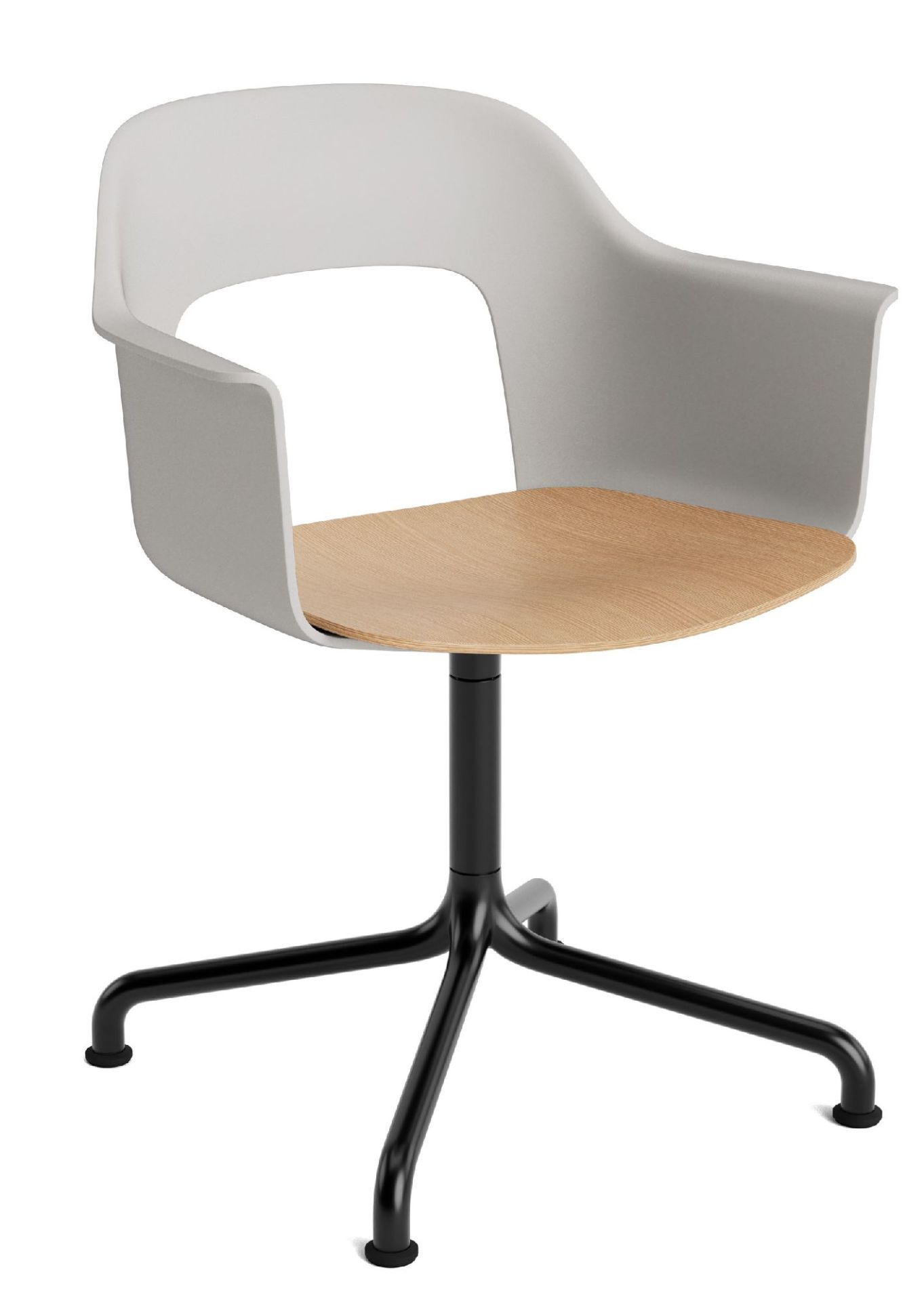 Layout Armchair 252 Fauteuil met 4-sterrenvoet, draaivoet met gebogen kruis Hay