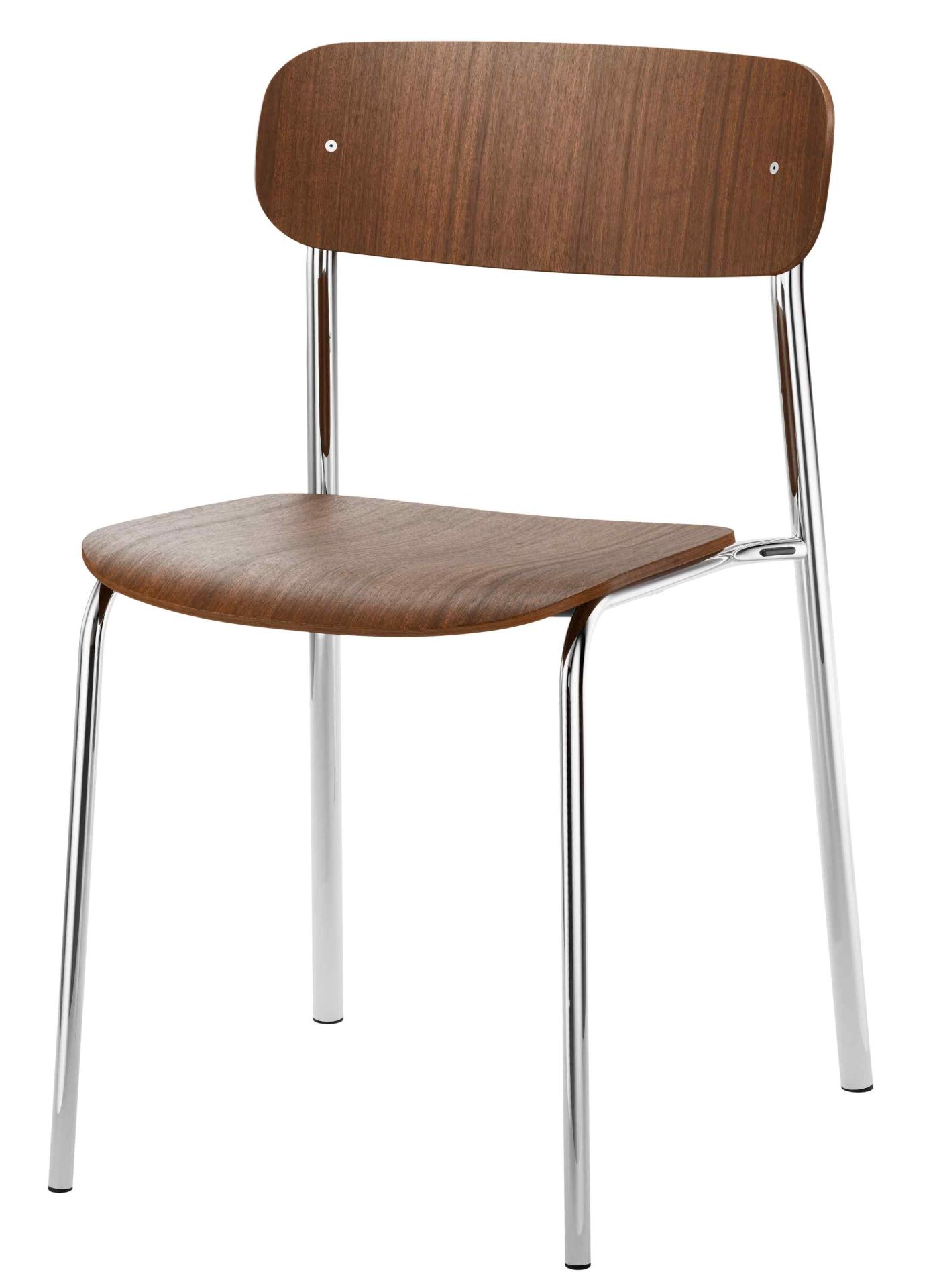 S 243 Stahlrohrstuhl von Thonet, Einzelstück in Olivgrün mit Holz-Sitzfläche und Rückenlehne, Chromgestell.