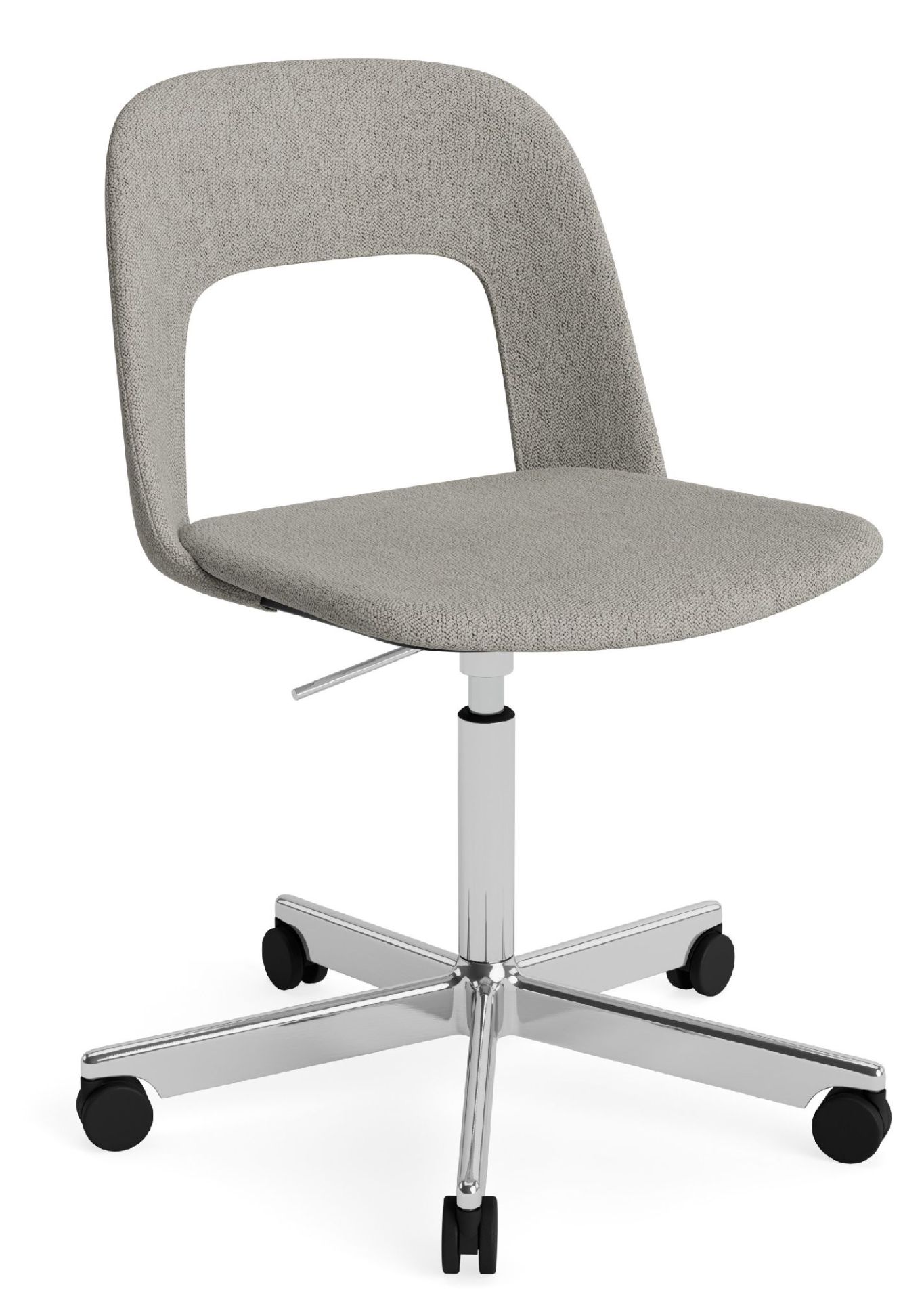 Layout Side Chair 144 stoel met vijfsterrenvoet van Hay